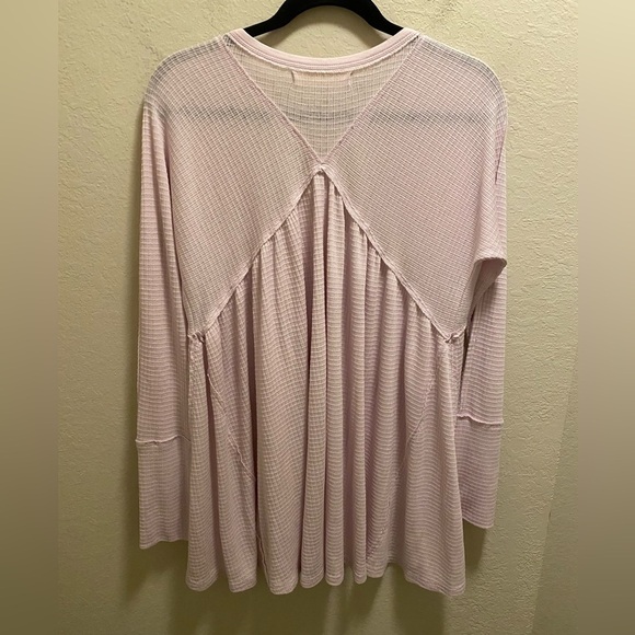 Free People We The Free Citrine Long Sleeve Thermal Top Size M In Lavender - Picture 6 of 12